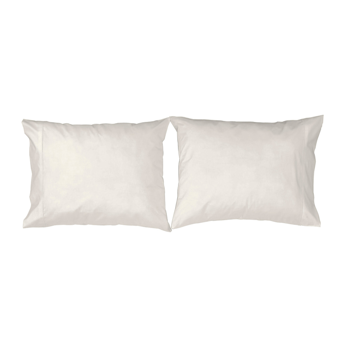 2 Fundas de almohada 100% algodón CASUAL marfil. Varios tamaños disponibles