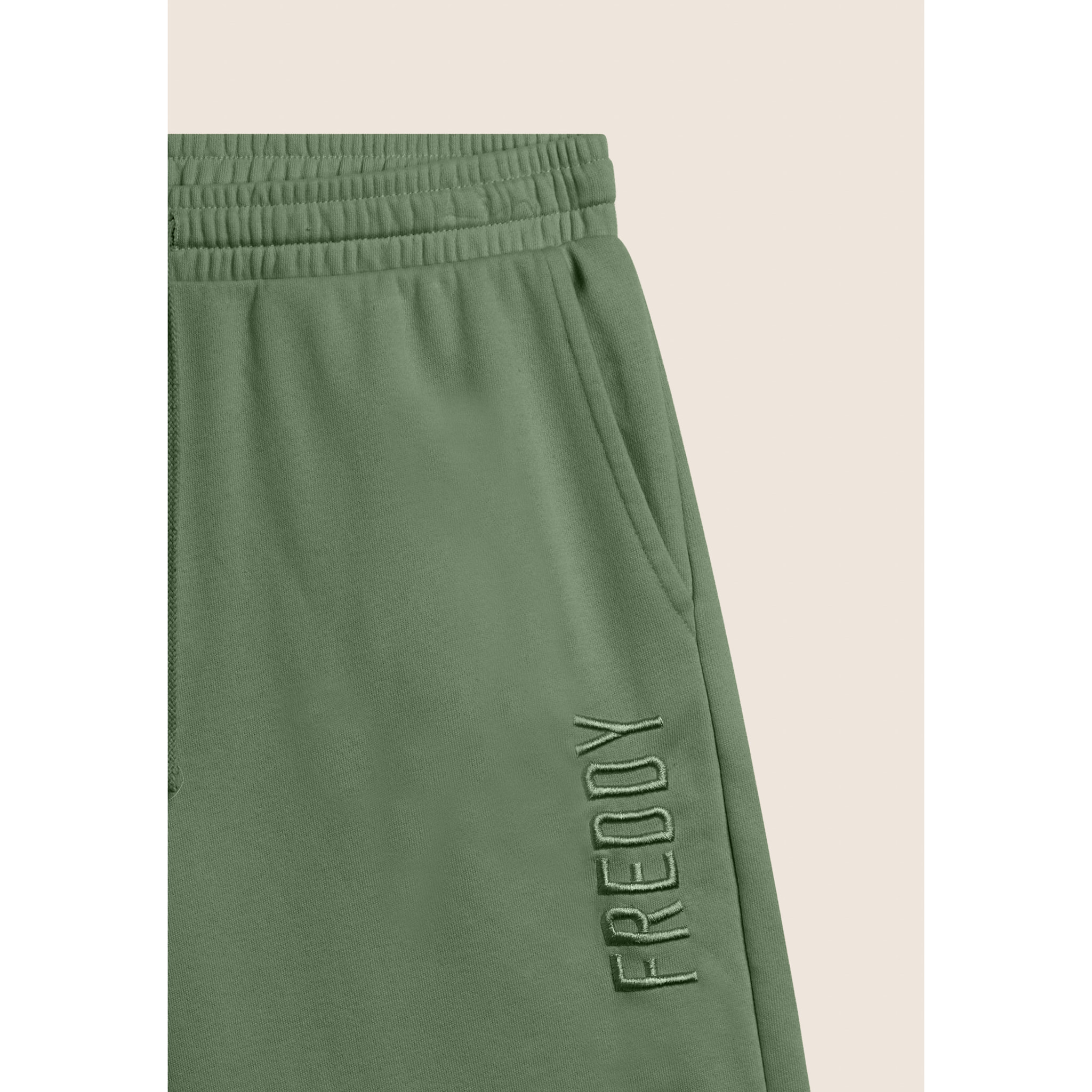 Pantaloni Bermuda Oversize con ricamo FREDDY