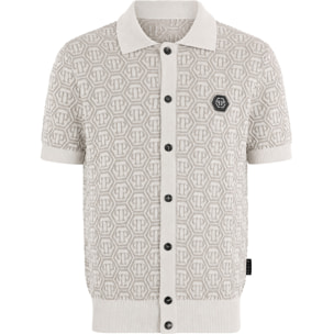 PHILIPP PLEIN Pullover dolcevita a maniche corte MONOGRAM