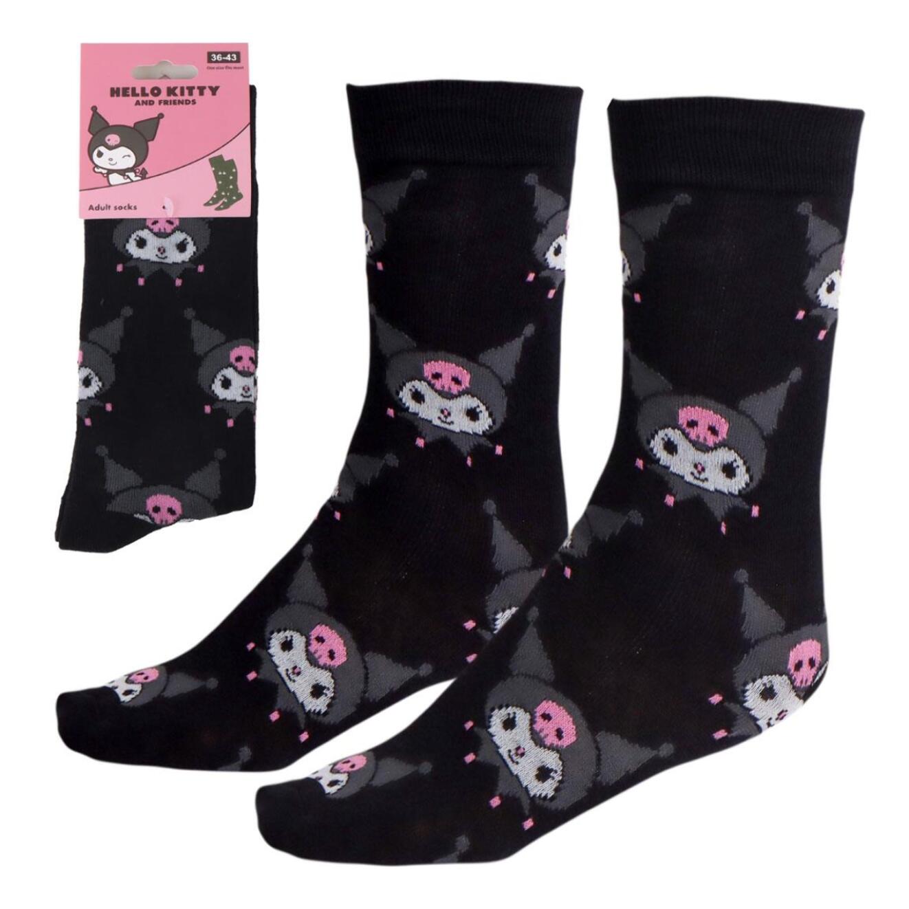 Calcetines Hello Kitty - Color Negro - Talla 36-43