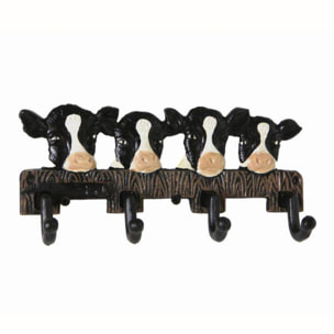Appendino mucche in ghisa da 4 posti cm24x5,5h11