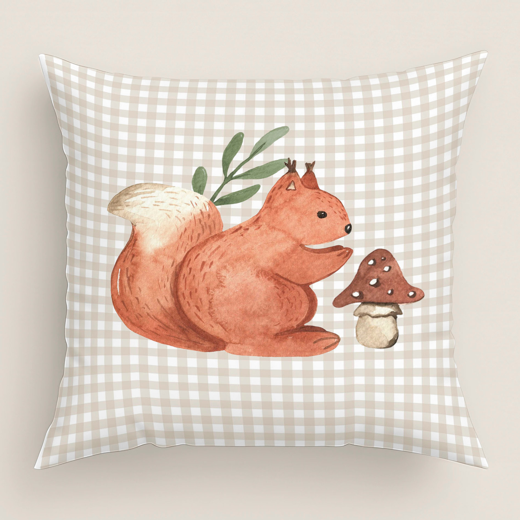 Cool Kids - Funda de Cojín Estampado - Con Cremallera - Sin relleno - 100% Algodón - Woodland