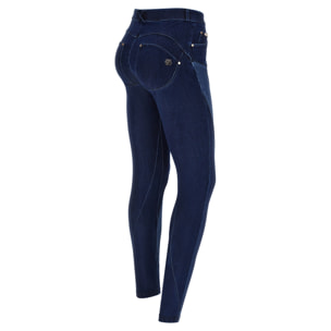 Jeans WR.UP® in denim navetta con inserti a contrasto