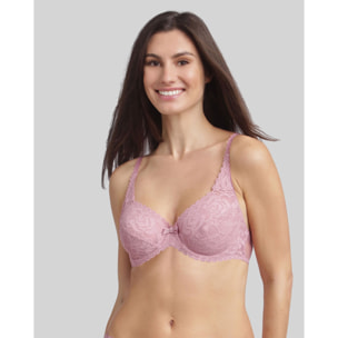 Sujetador con aro de encaje reciclado floral