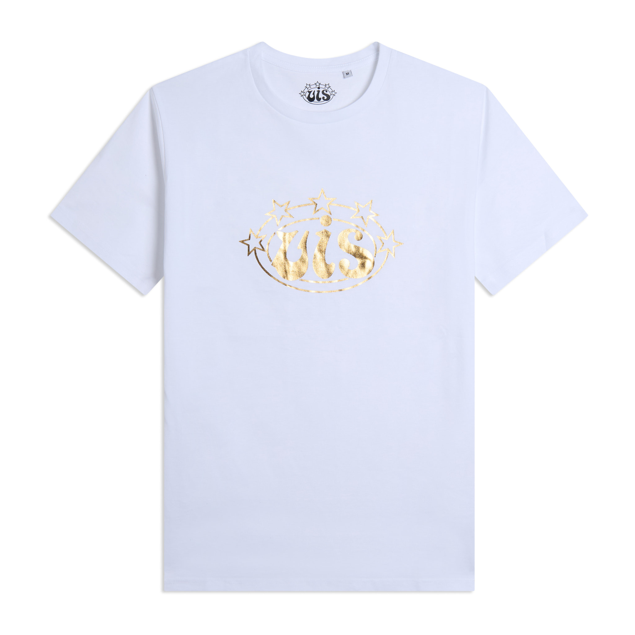 T-shirt Uomo Girocollo in Cotone con Logo VIS Oro