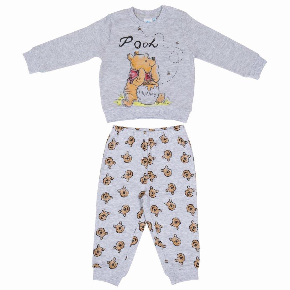 Pigiama lungo Baby Winnie The Pooh Grigio Lui Disney Multicolor