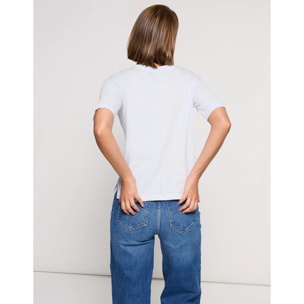 Camiseta Manga Corta Azul Claro - Motorito