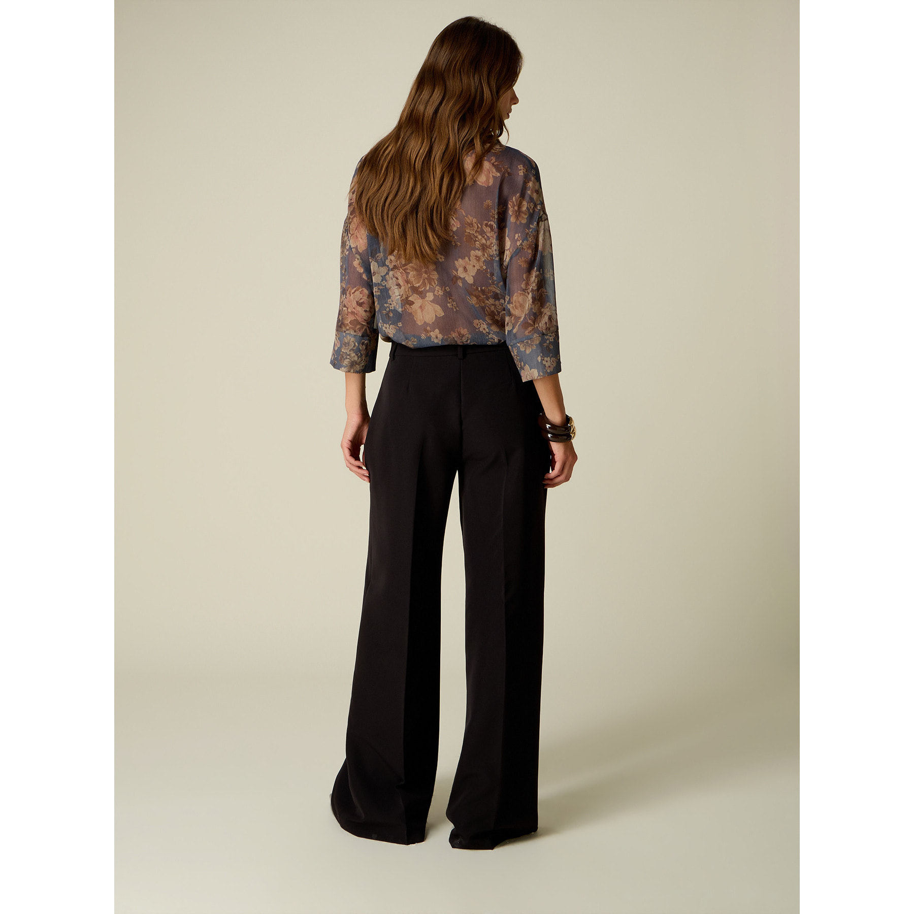 Oltre - Pantaloni a palazzo - Nero