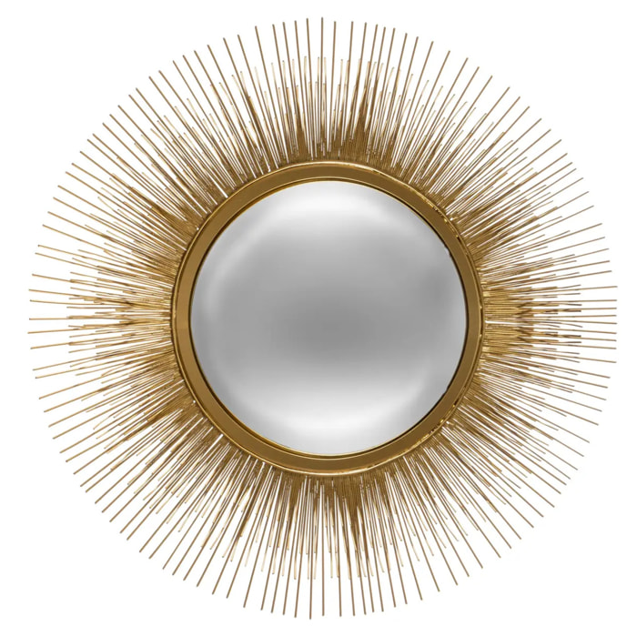 Miroir "Soleil" - métal doré D58 cm