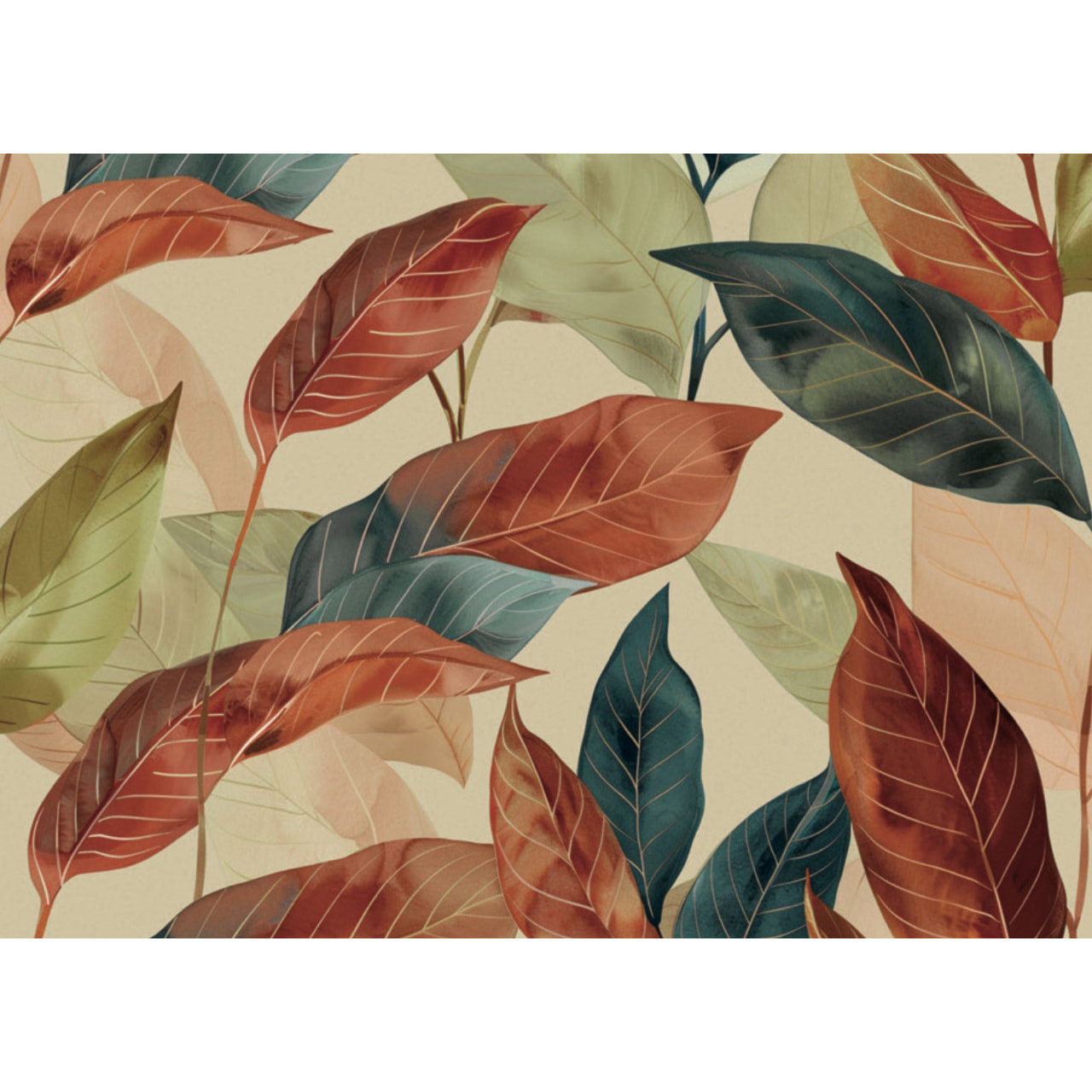 Tappeto Passatoia Cucina Con Retro Antiscivolo Antisfilo Linea Futura Fronde