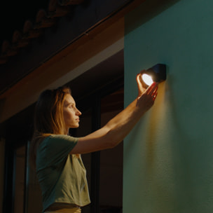 Forlight Tilt - Aplique LED Exterior Orientable. Aplique de Pared para Jardín y Terraza con LED 7W Blanco Cálido 3000K y 663lm.