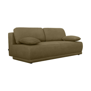 Banquette convertible 3 places tissu chenille avec coffre NELSON