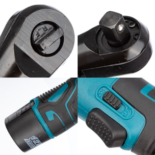 Llave dinamométrica 21V eléctrica e inalámbrica, con DOBLE BATERIA de 2600 mAh.