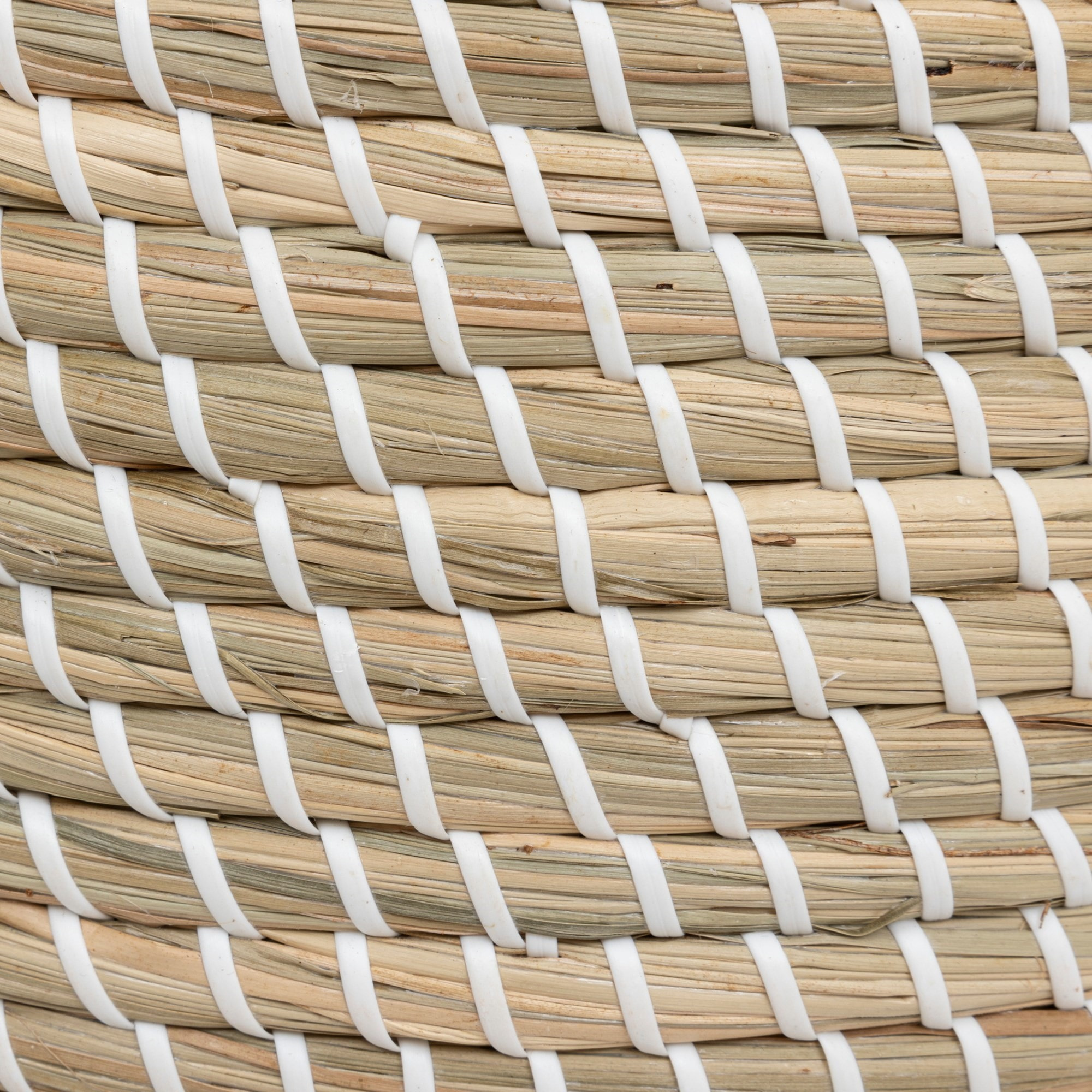 Juego de 2 cestas 'Soleya' fabricado en paja Ø30cm y Ø39cm