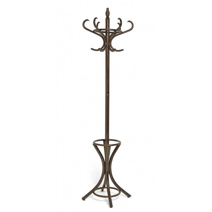 Perchero Retro madera nogal 183x48x51 cm