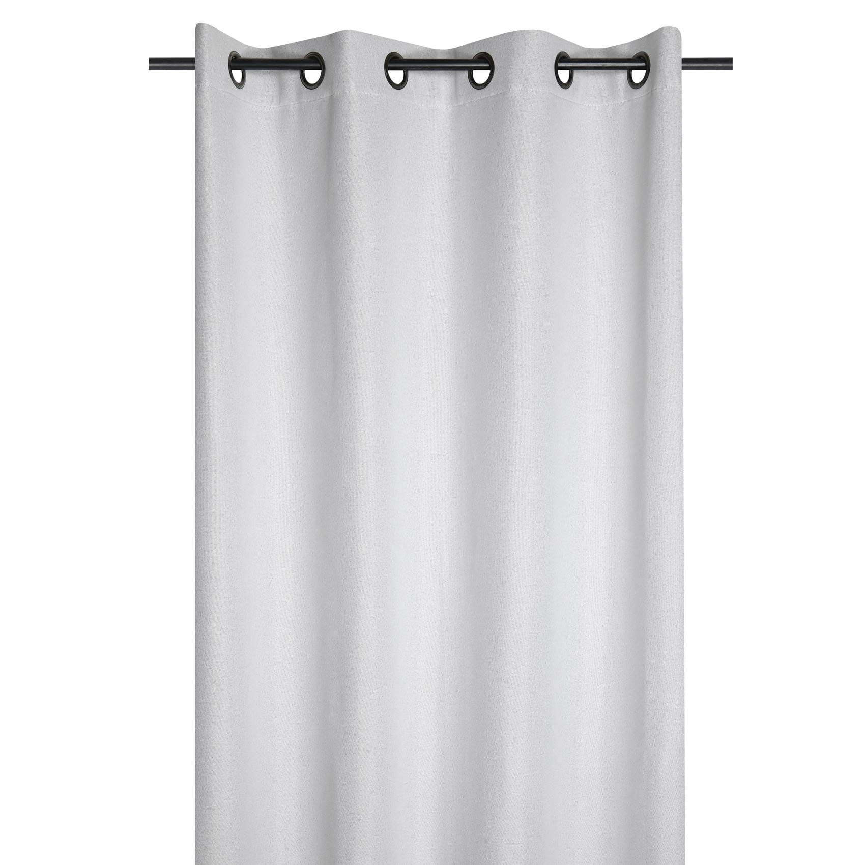 Rideau occultant  -  - Effet tweed - Ecru