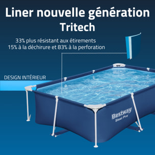 Bestway Piscine hors sol tubulaire rectangulaire Bestway Steel Pro 259 x 170 x 61 cm bleu