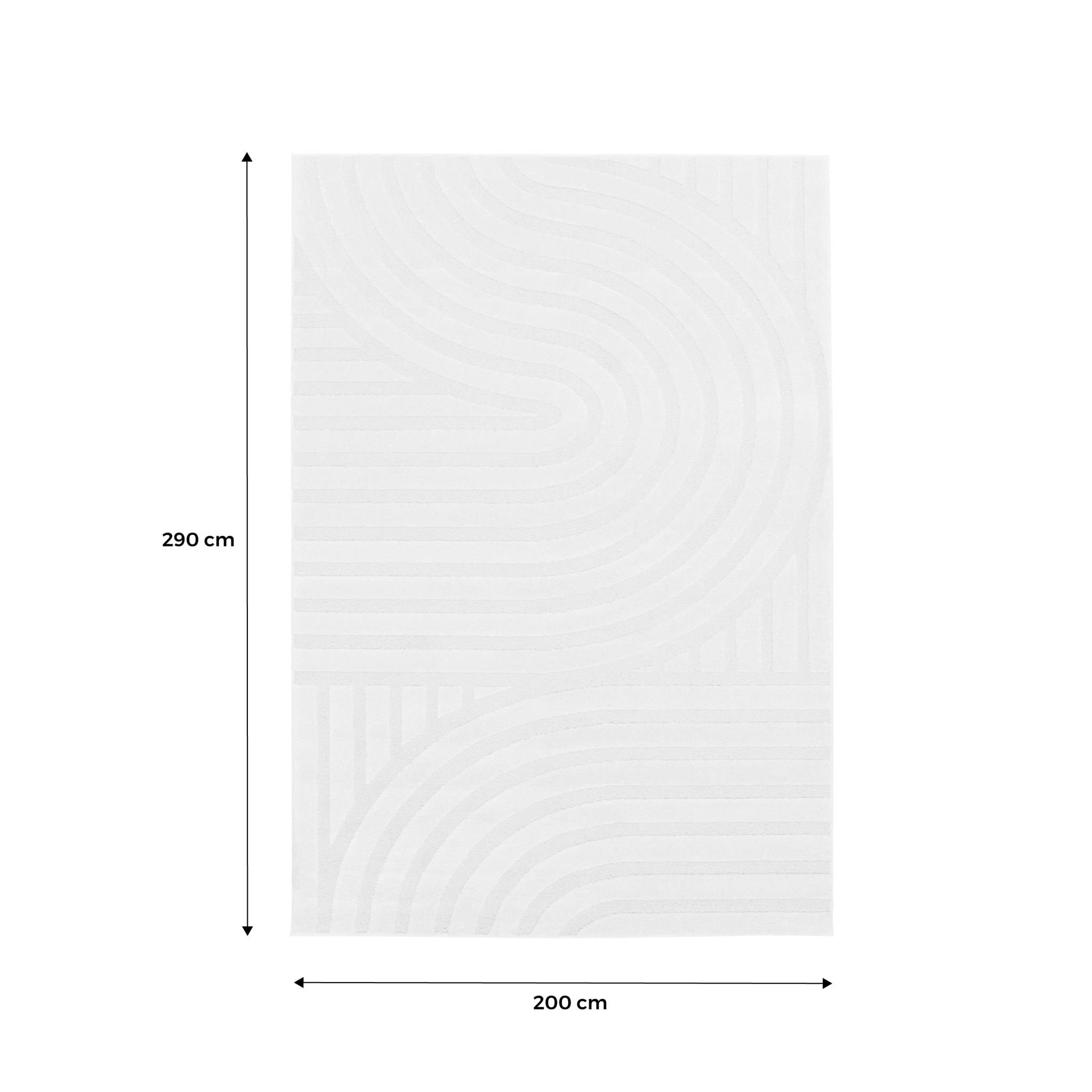 Tapis intérieur motifs arches crème BLAKE