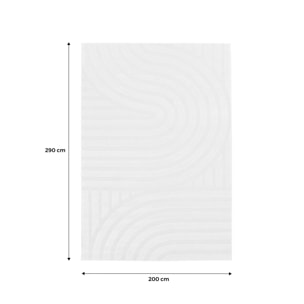 Tapis intérieur motifs arches crème BLAKE