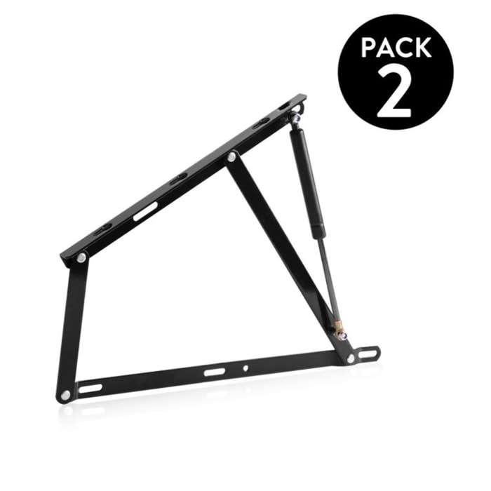 Pack 2 hidráulicos + arco canapés Negro