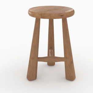 Tabouret en bois d'orme H42 - Toby