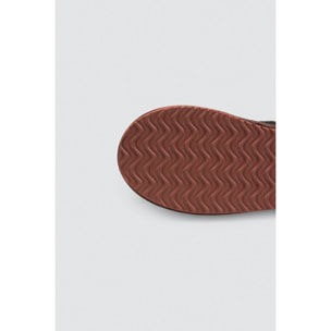 Pantofole a quadri con pelliccia