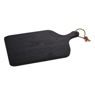 Tabla de cortar de madera de caucho con mango 57x38x2cm