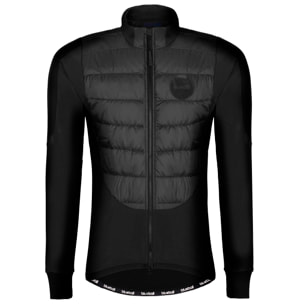 Chaqueta ciclista hombre manga larga negro