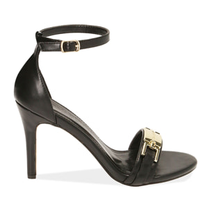 Sandales noires avec manche
