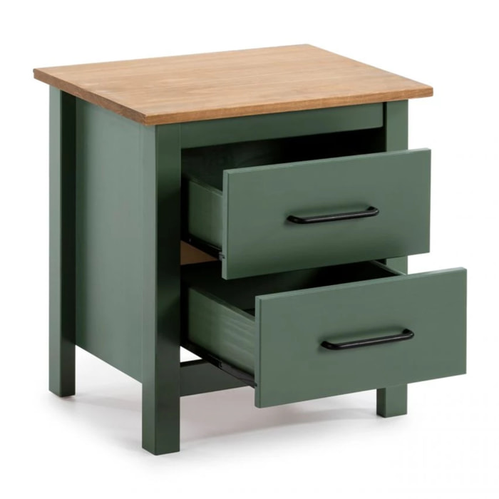 Mesita de noche Eira Green Moss - Oak