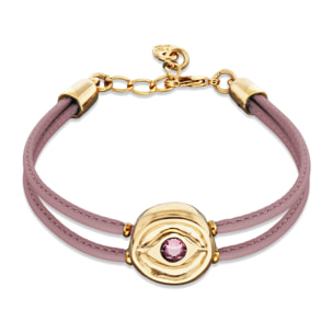 Pulsera SER INTUITIVA LILA M