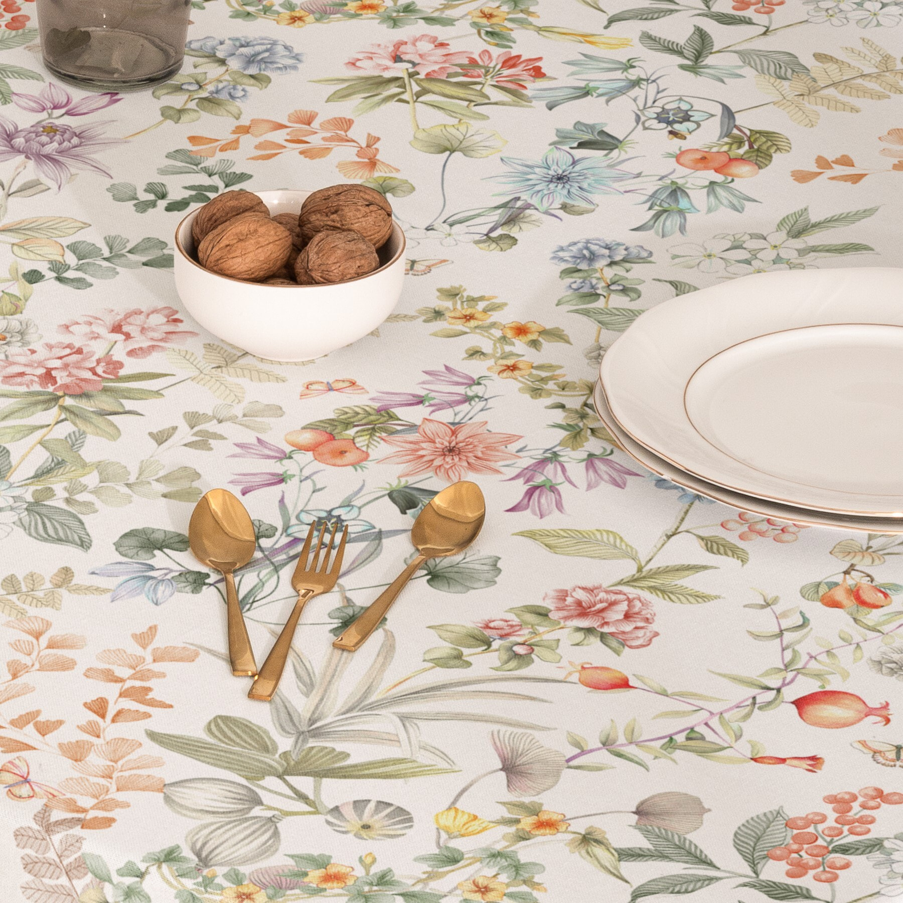 Nappe imprimée anti-tâches AZAHARA MULTICOLORE