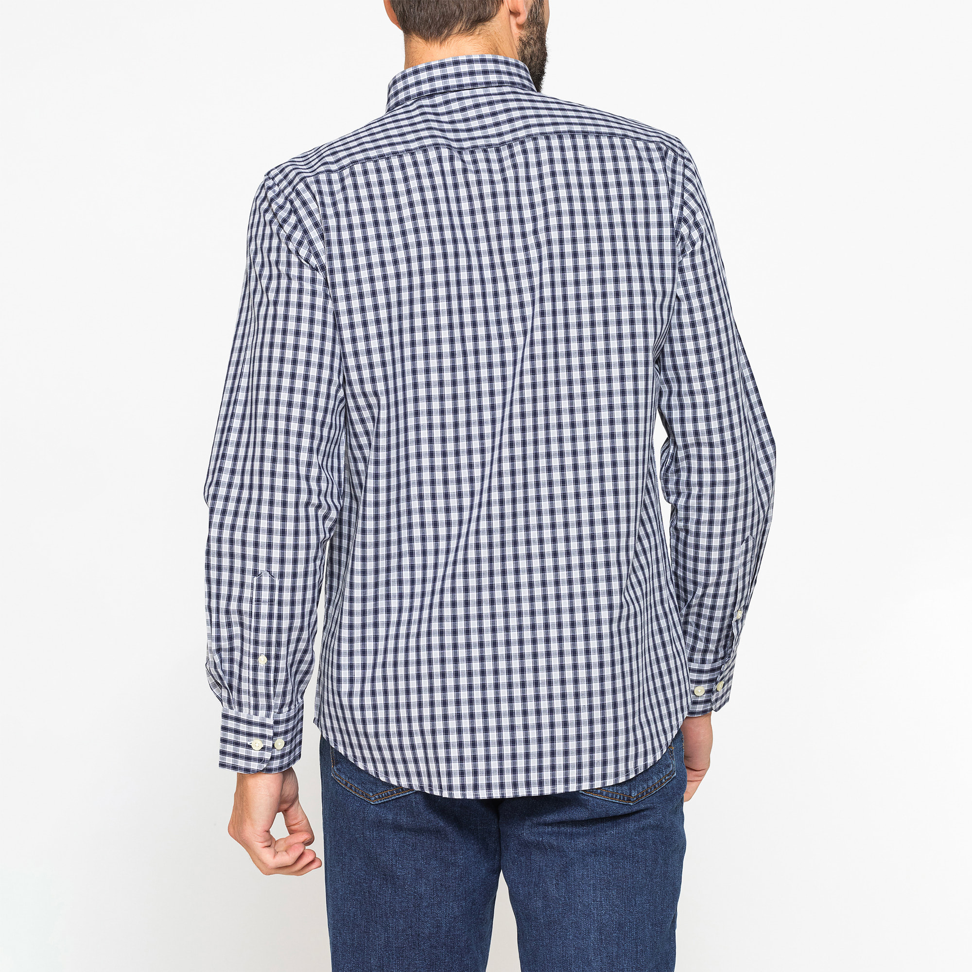 CAMICIA BUTTON-DOWN CON MANICA LUNGA E TASCHINO