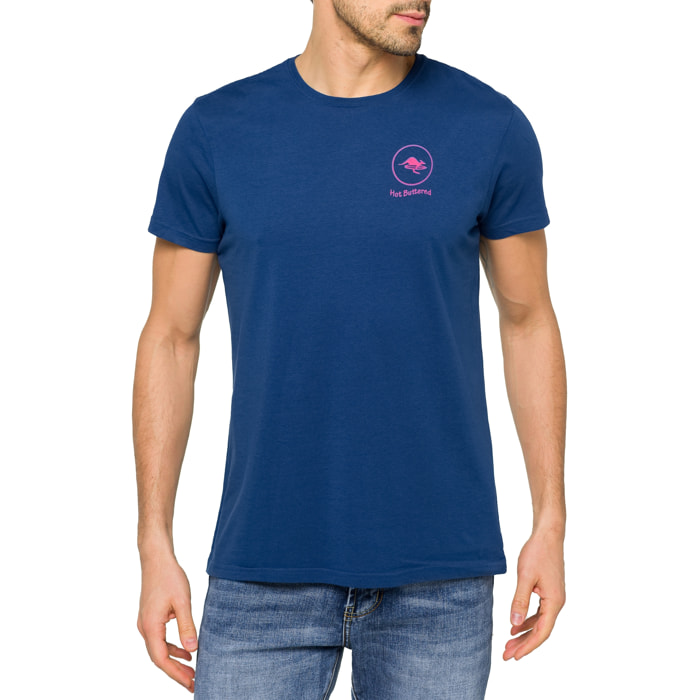 T-shirt in cotone 150 gr Hot Buttered Flame Blu Chiaro