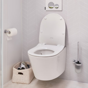 Pack WC suspendu sans bride Bastille + bâti support + plaque