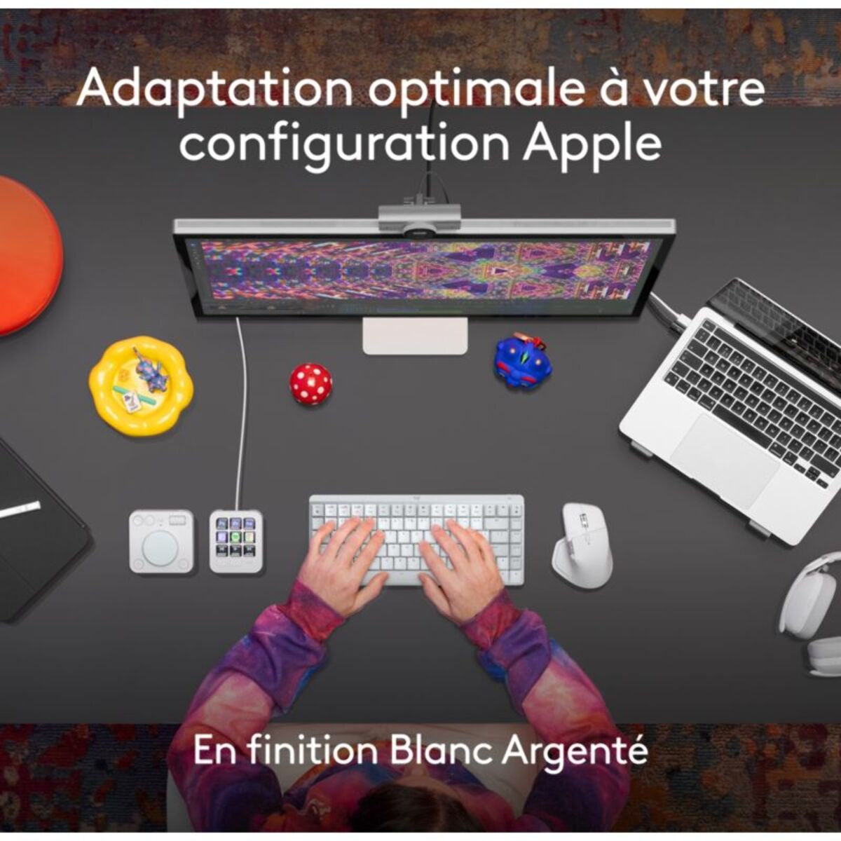 Souris sans fil rechargeable LOGITECH MX Master 4 Mac Off White