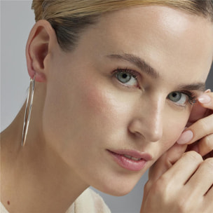 Pendientes Lux by Lux acabadoss en rodio