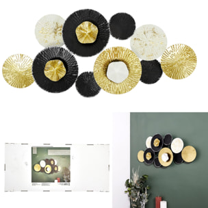 DECO MURALE DORE BLANC ET NOIR