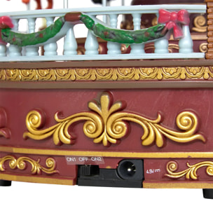 Village lumineux grand carrousel musical 52 LED