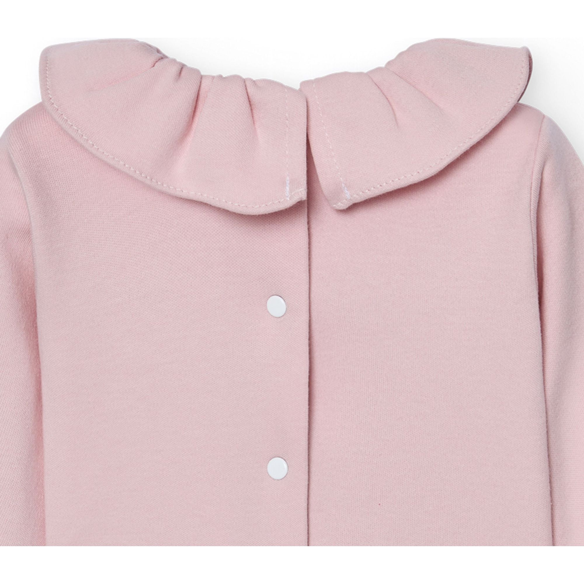 Camiseta bebé manga larga cuello volante