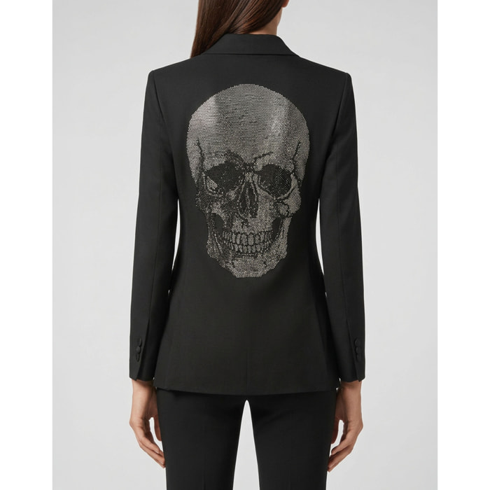 PHILIPP PLEIN Single Breasted Fit Blazer Skull