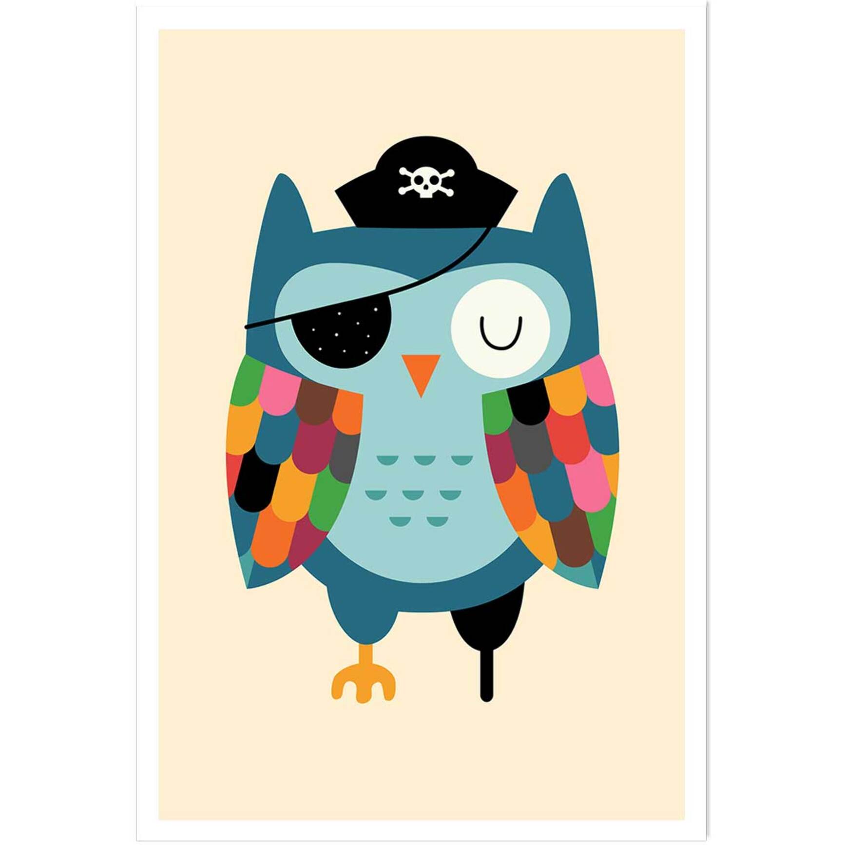 Affiche  capitaine hibou Affiche seule