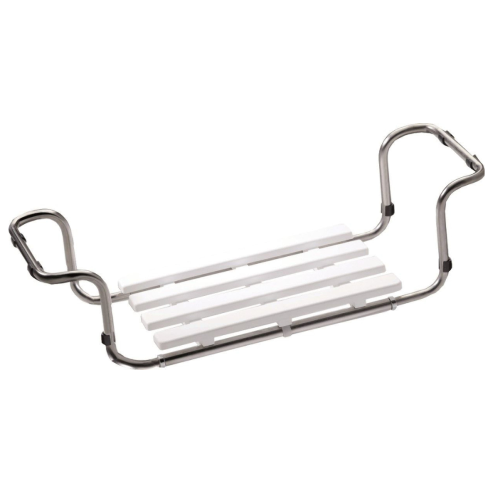 Siège de baignoire PMR PELLET inox 304 extensible + Bandelettes anti-dérapantes PMR PELLET x 12