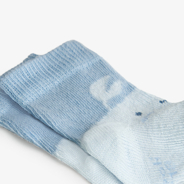 Pack calcetines recién nacido unisex estampados, azul