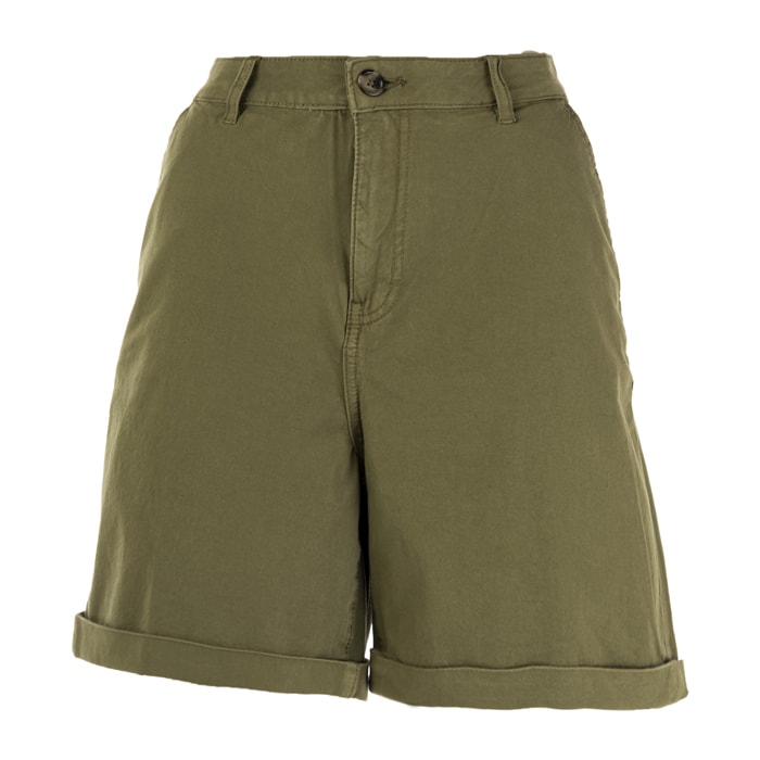 GAS pantaloncino donna four leaf oliv