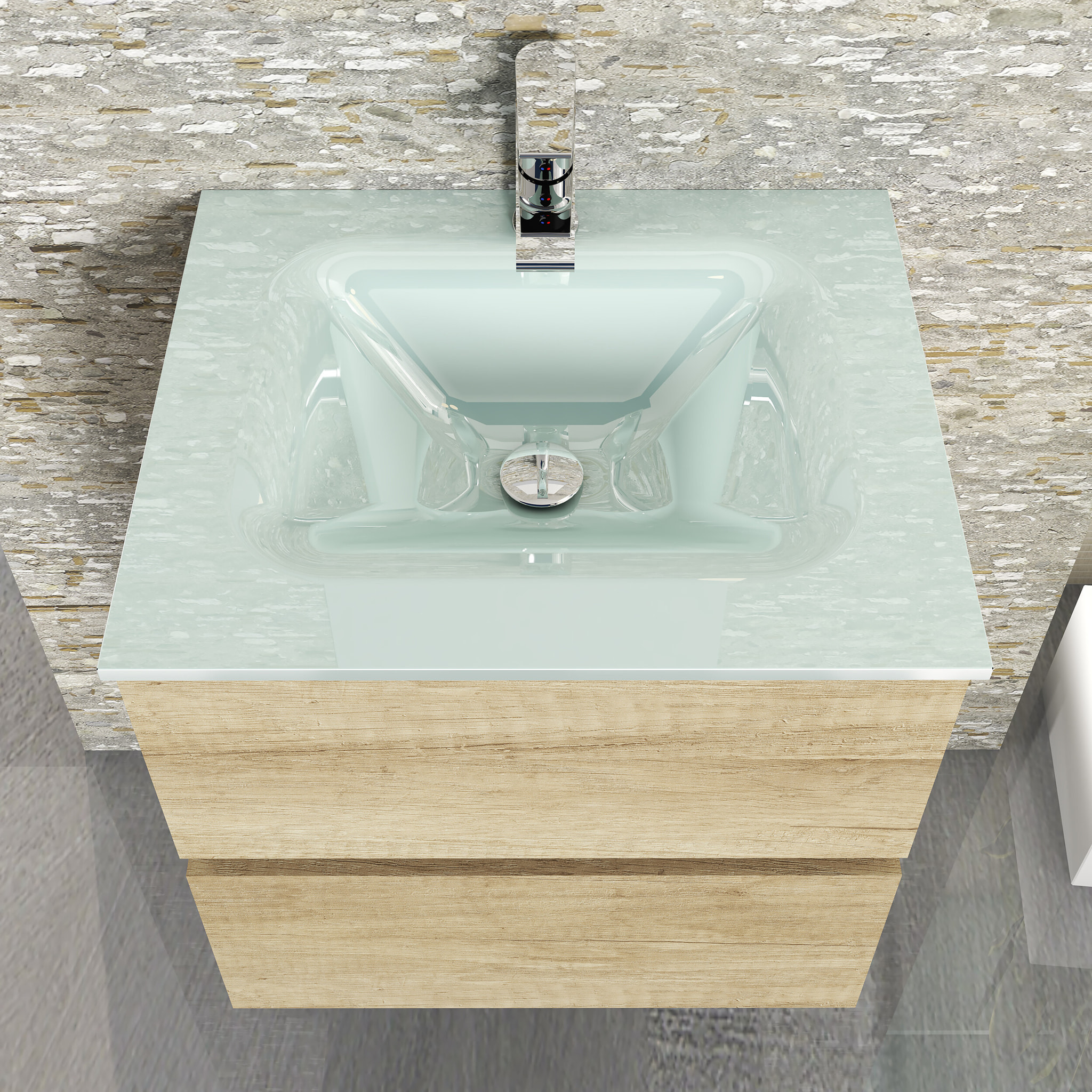Conjunto de baño BERLIN Alday, 50 cm, Nature