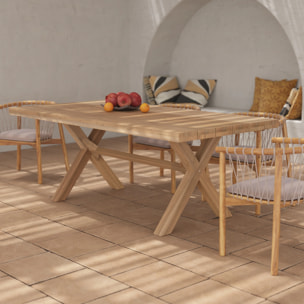 Table de jardin 200 cm en bois de teck massif - Suri