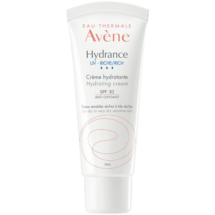 Hydrance UV Riche - Crème Hydratante SPF30 - Peaux Sensibles Sèches 40 ml