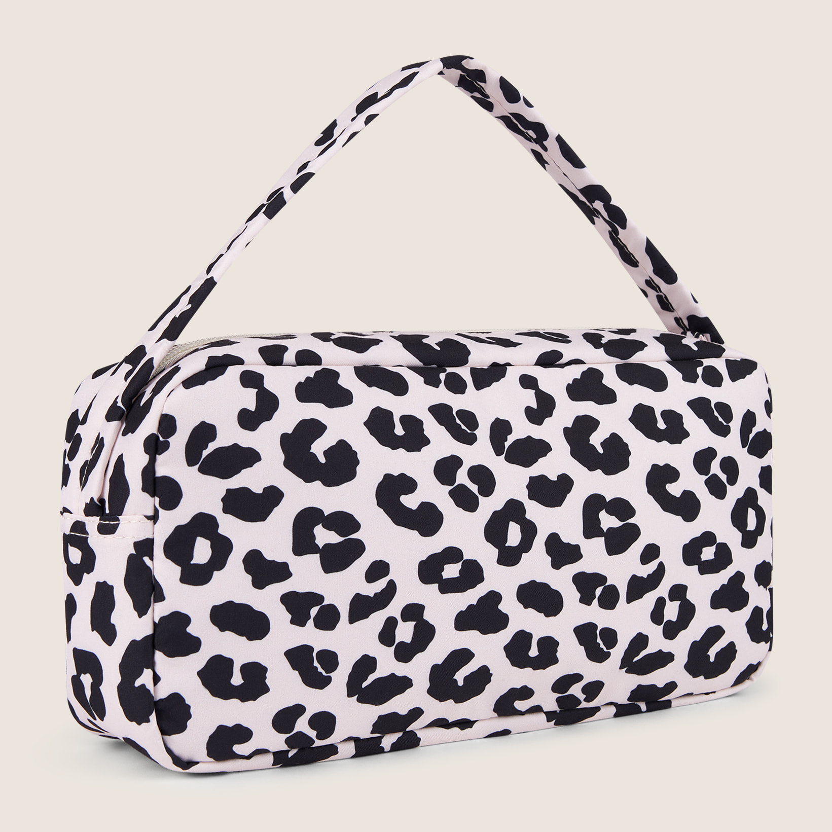 Borsa a spalla leopardata in poliestere con logo FREDDY