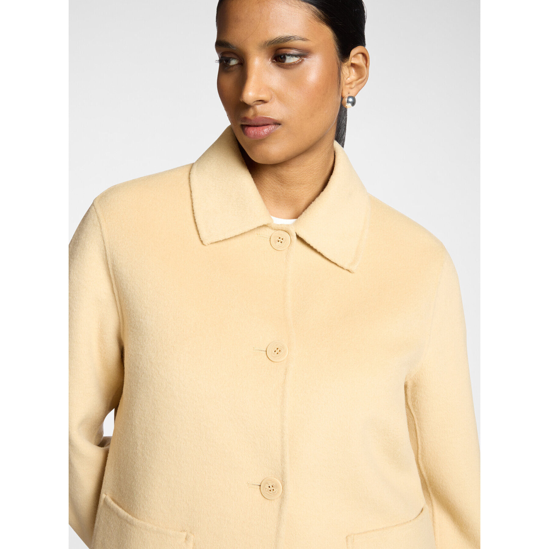 Elena Mirò - Cappotto corto double - Beige